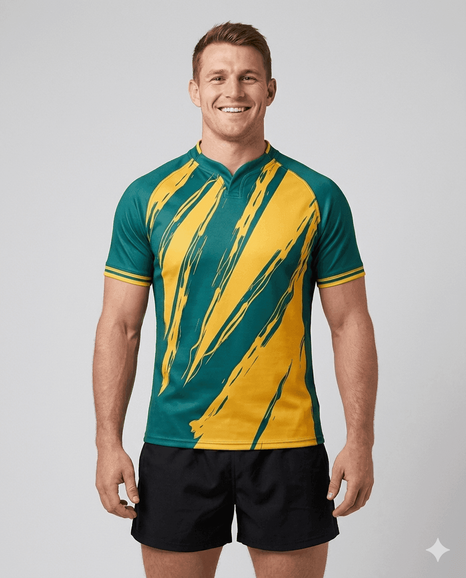 Rugby Men's Emerald Slash Rugby Game Uniform Set