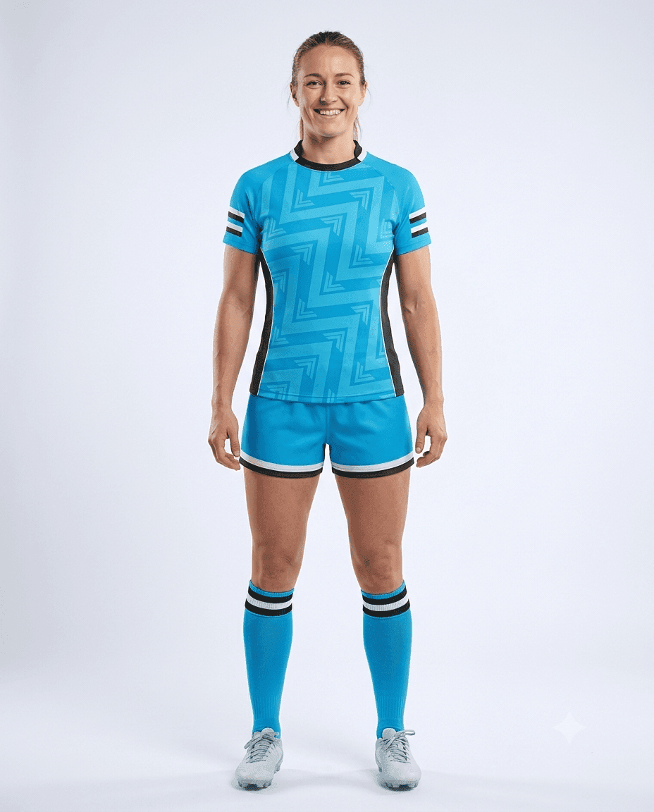 Rugby Women's Azure Arrow Rugby Game Uniform Set