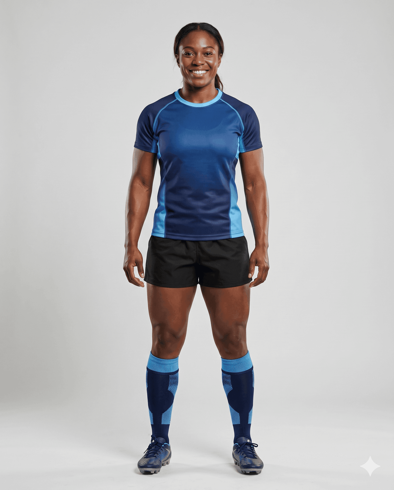 Rugby Women's Azure Split Rugby Game Uniform Set