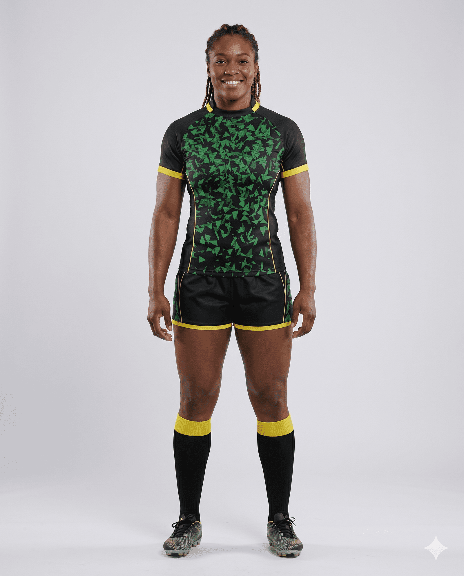 Rugby Women's Jade Shatter Rugby Game Uniform Set