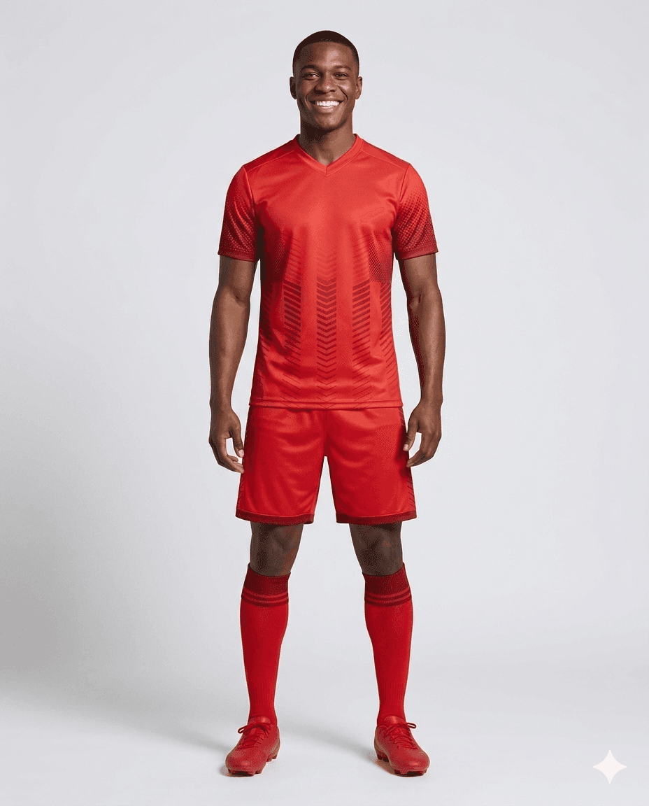 Soccer Crimson Blaze Men Soccer Uniform