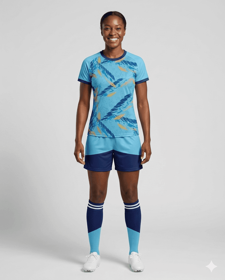 Soccer Aqua Frost Women Soccer Uniform
