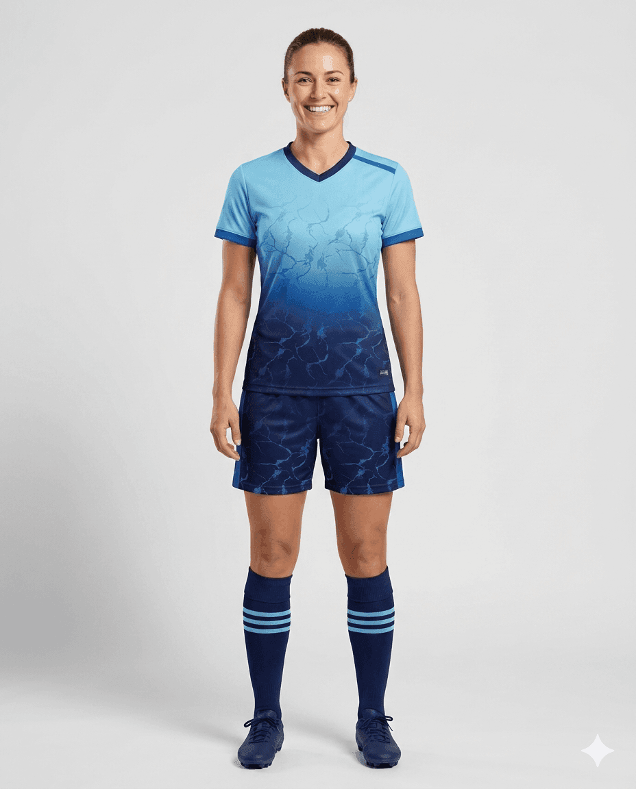 Soccer Tidal Wave Women Soccer Uniform