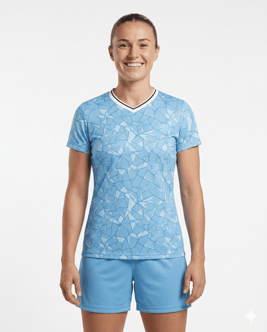 Soccer Sky Mosaic Women's Training Tshirt