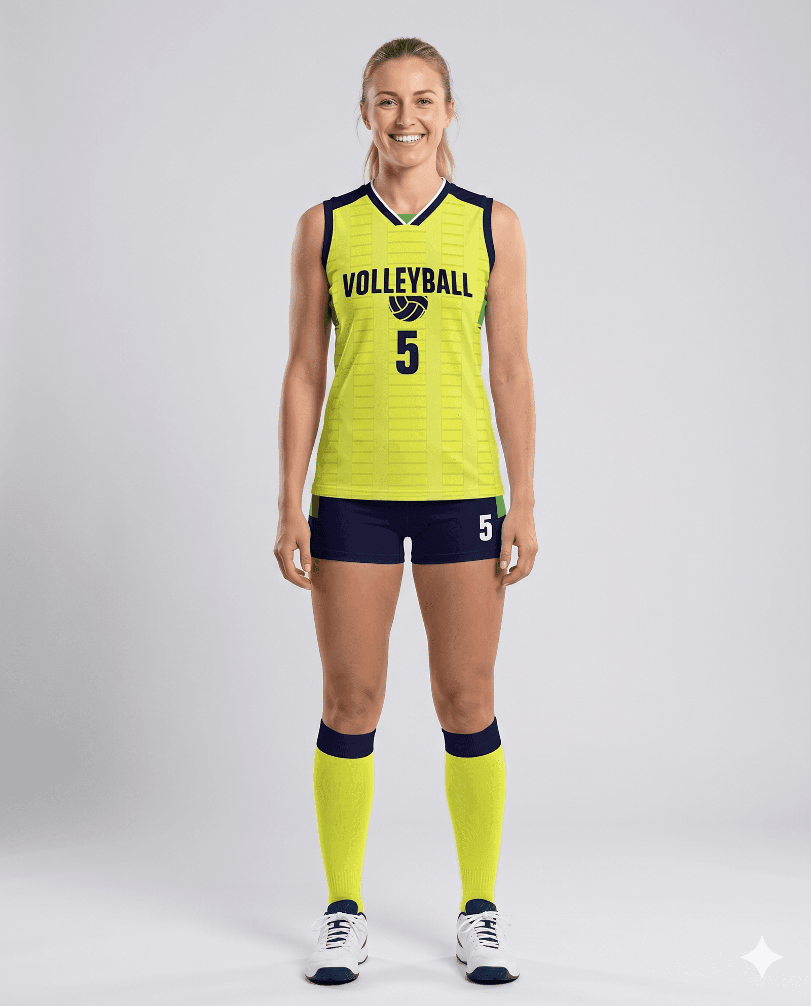 Volleyball Women's Volleyball Electric Lime Rally Set